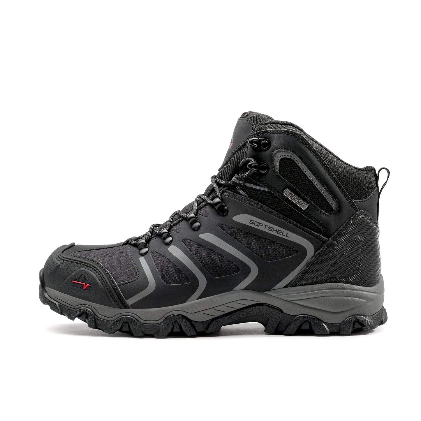 Mens Waterproof Ankle-High Hiking Boots - Lightweight Outdoor Shoes for Trekking Trails