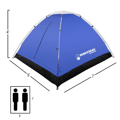 2-Person Tent, Water Resistant Dome Tent for Camping with Removable Rain Fly and Carry Bag, Lost River 2 Person Tent by