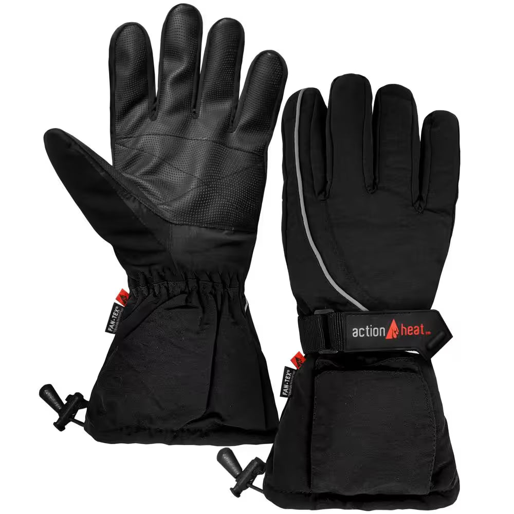 Men'S Black AA Battery Heated Gloves