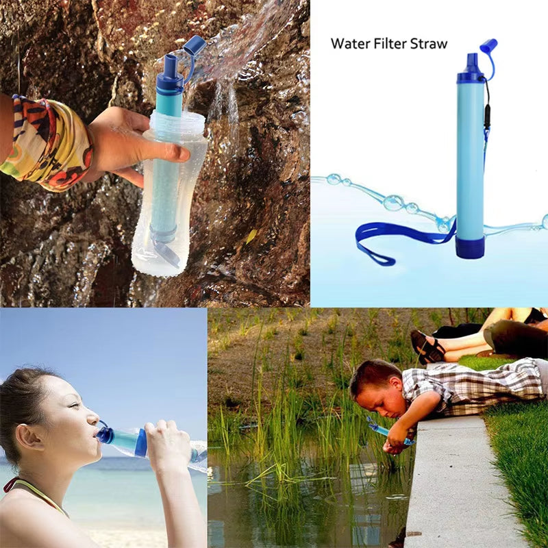 Outdoor Water Purifier Camping Hiking Emergency Life Portable Purifier Water Filter Suitable for Streams, Lakes Outdoors Camping