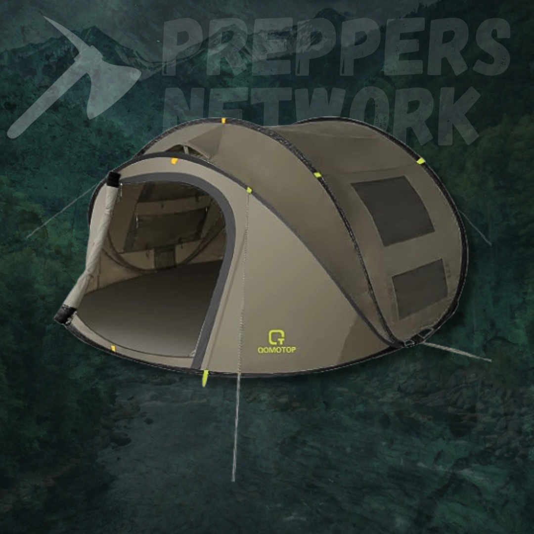 Qomotop 4-Person Camp Tent - The Preppers Network