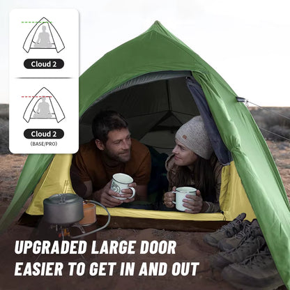 Cloud up 1 2 3 People Tent Ultralight 20D Camping Tent Waterproof Outdoor Hiking Travel Tent Backpacking Cycling Tent